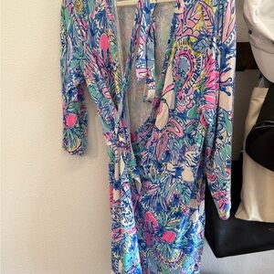 Floral Lilly Pulitzer wrap around dress.